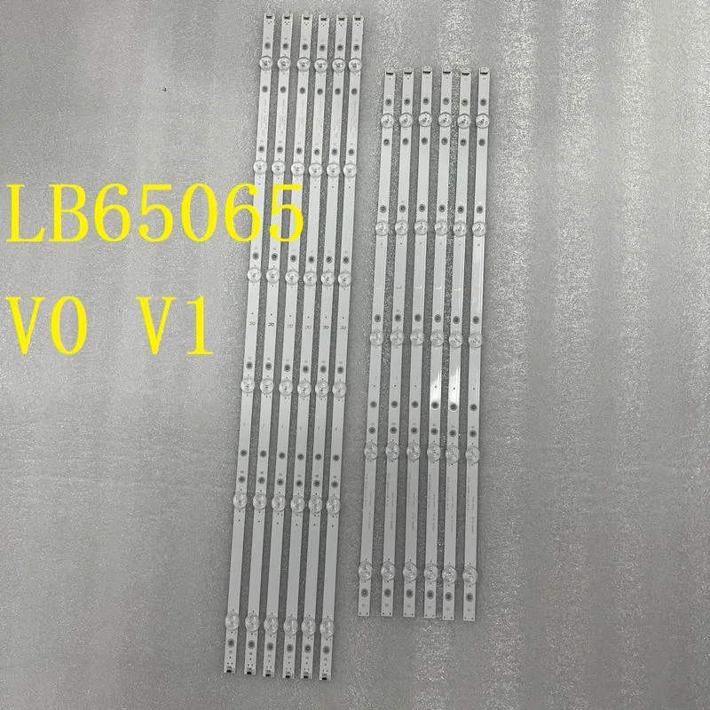 12 PCS/set LED backlight strip FOR 65PUS6554 LB65065 V0_00 V1 Element TV E4SW6518RKU E4ST6519RKU TPT650J1-QUBF90.K 3B678000001E