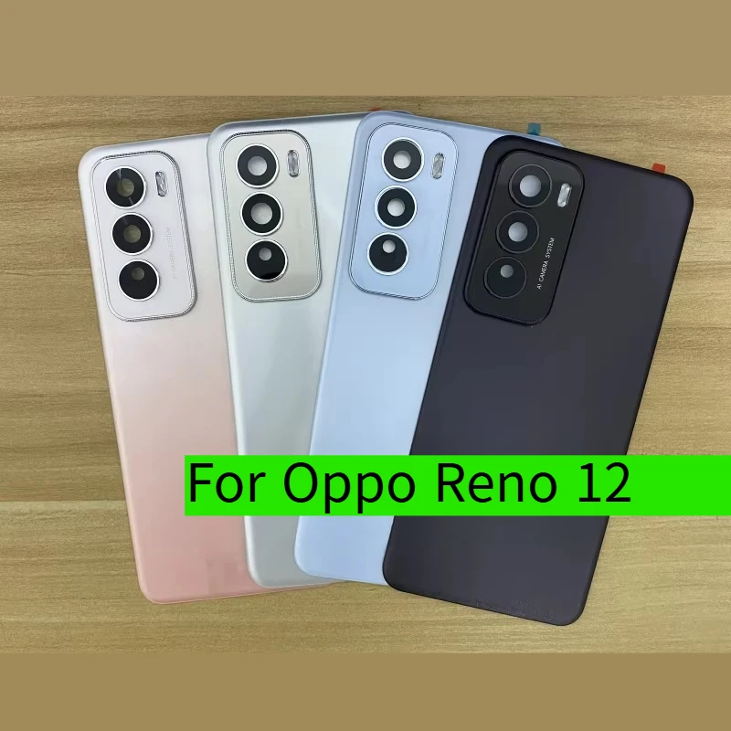 for-oppo-reno-12-a-battery-back-cover-glass-rear-door-case-shell-camera-lens-adhesive-replacement-parts