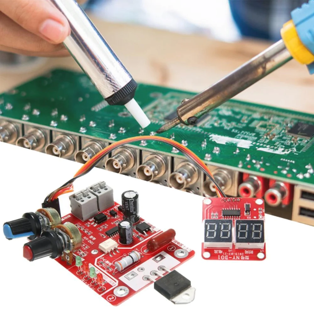 A44I-NY-D01 Spot Welder Control Board 40A 100A Digital Spot Welding Machine Time & Current Control Display Spot Welder