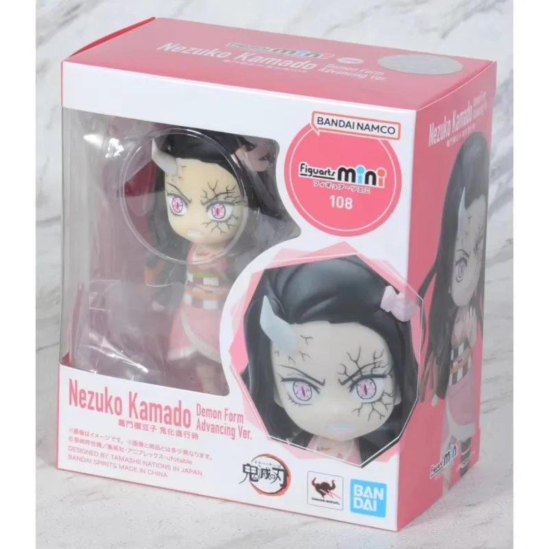 

Bandai Demon Slayer Anime Figure Figuarts mini Nezuko Kamado Action Figure Toys For Kid Gift Collectible Model