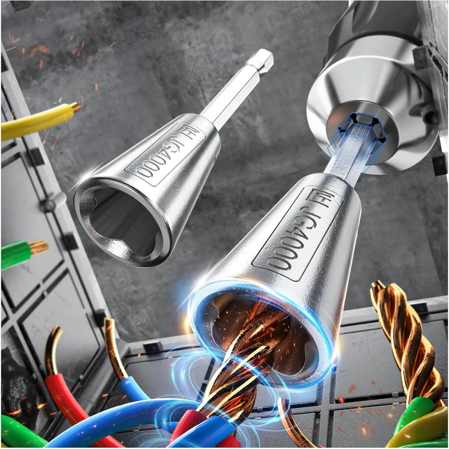 Wire Twisting Tool Quickly Twister Electrician Artifact for Power Drill Drivers Twisted Connector Cable Device Multi-tool 1/2Pcs