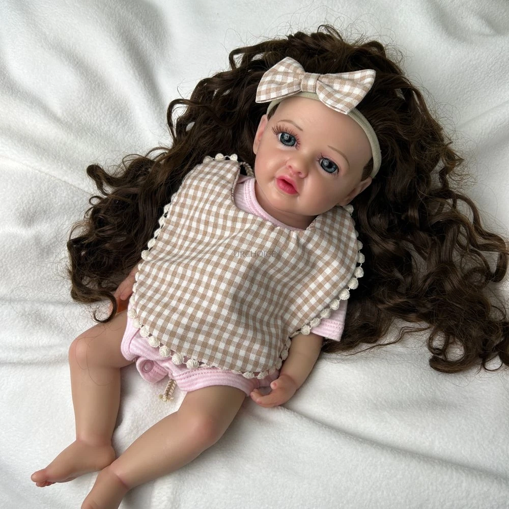 دليل سيليكون مجدد فتاة واقعية 3D الجلد ، مع جذور الشعر للماء دمية ، لعبة للأطفال لأغراض تعليمية