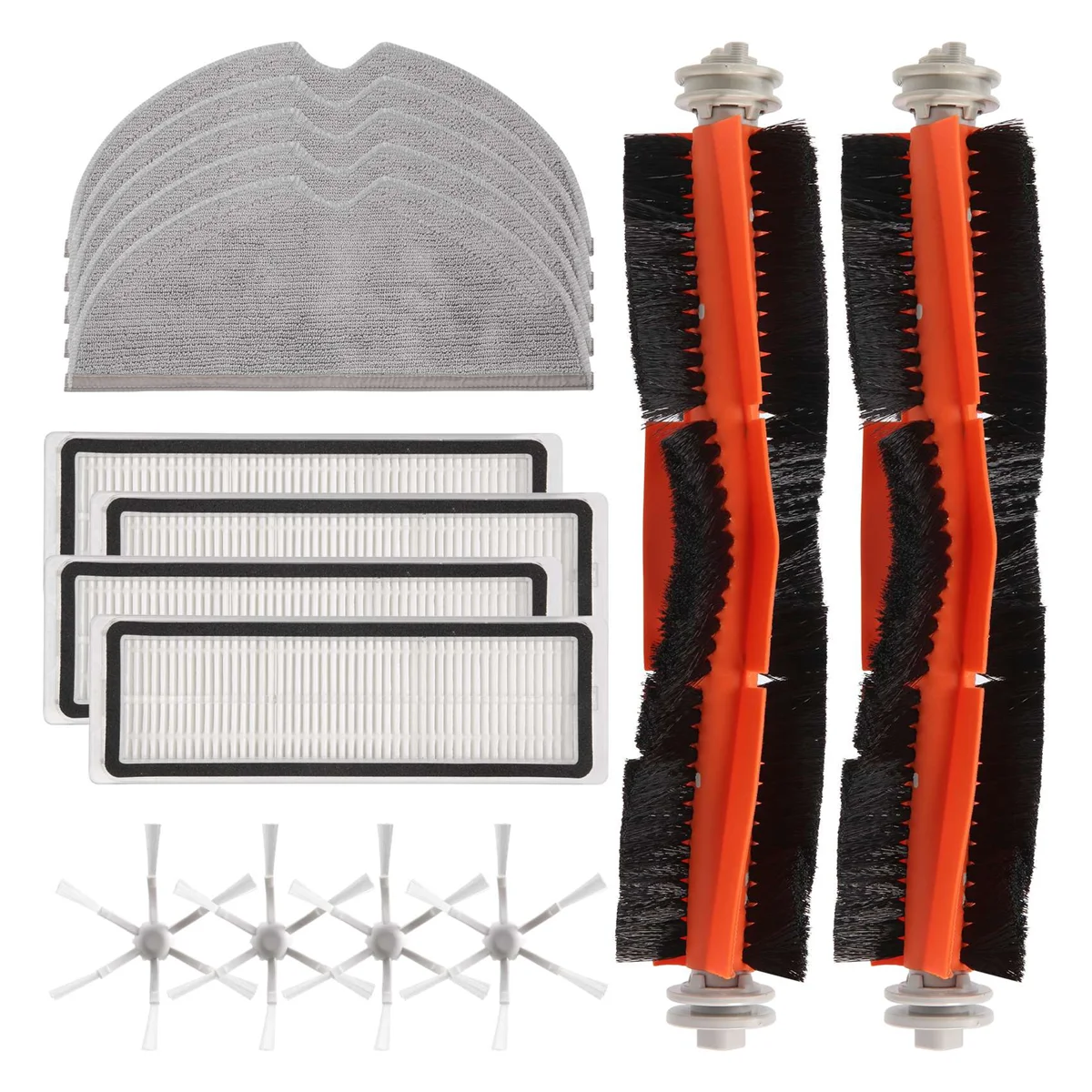 15 Stück Zubehör für Xiaomi Mijia 2c Staubsauger Hauptseite bürste Hepa Filter Mop Tuch Reinigung Ersatzteile