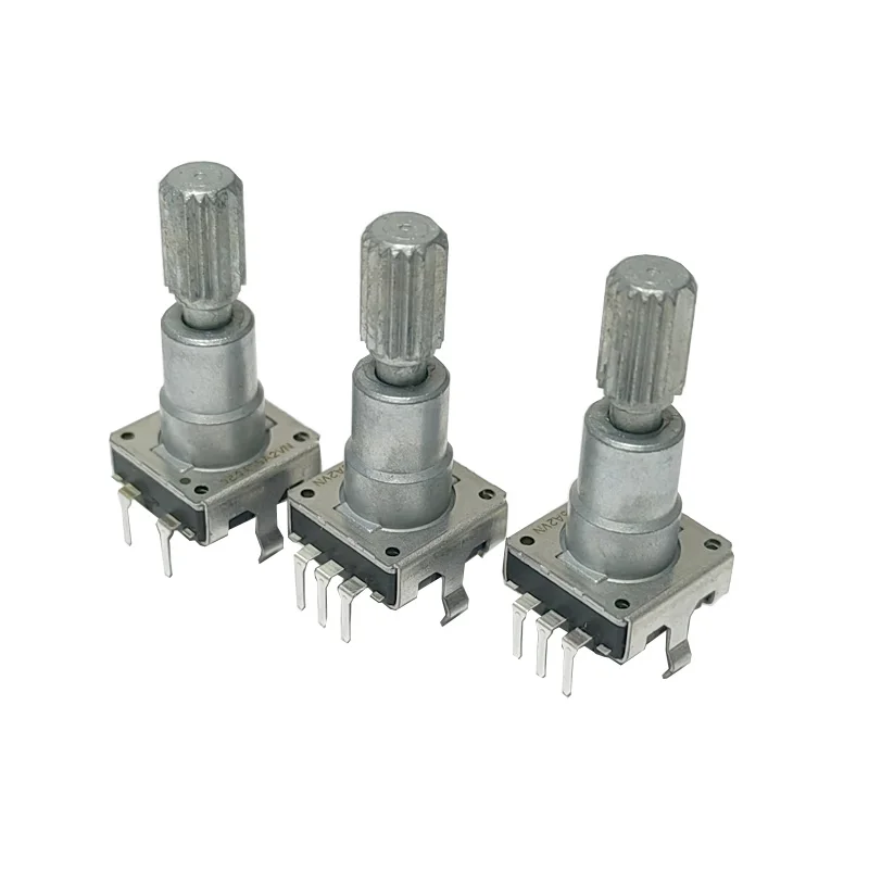 1pcs Japan Rotary Encoder Switch EC11 With Push Switch 30 Position 5pin Type Handle Length 20 mm Plum shaft