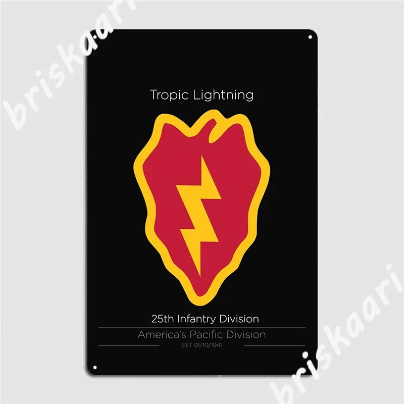 Infantry Division Metal Plaque Poster Club Bar Create Cinema Garage Wall Decor Tin Sign Posters