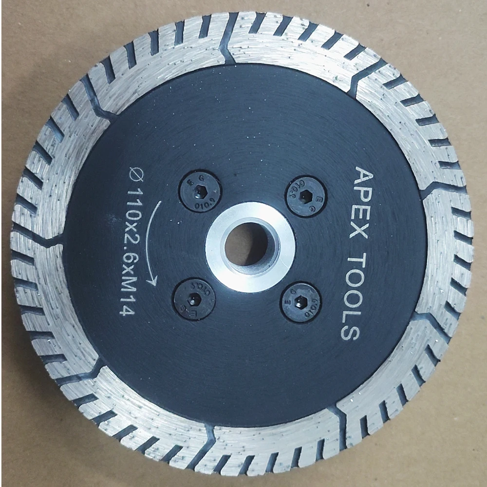 110mm Thread M14 Diamond Saw Blade Granite Slotted Grinding Sheet Marble Blade Stone Cutting Blade Grinding Disc Wheel Cup