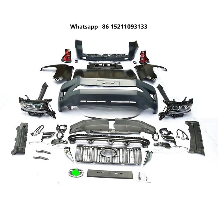 Exterior Upgrade Kit Body Kit Include pp Abs Rear and Front Bumper Grille Year 2010-2017 Upgrade to 2018 for o Fj150