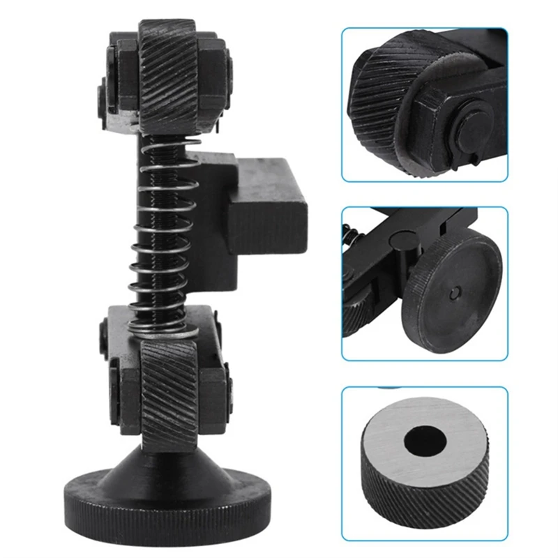 1 Piece Durable Knurling Tool Rack Knurling Device Adjustable Handle Pulley Lathe Tool Knurling Device