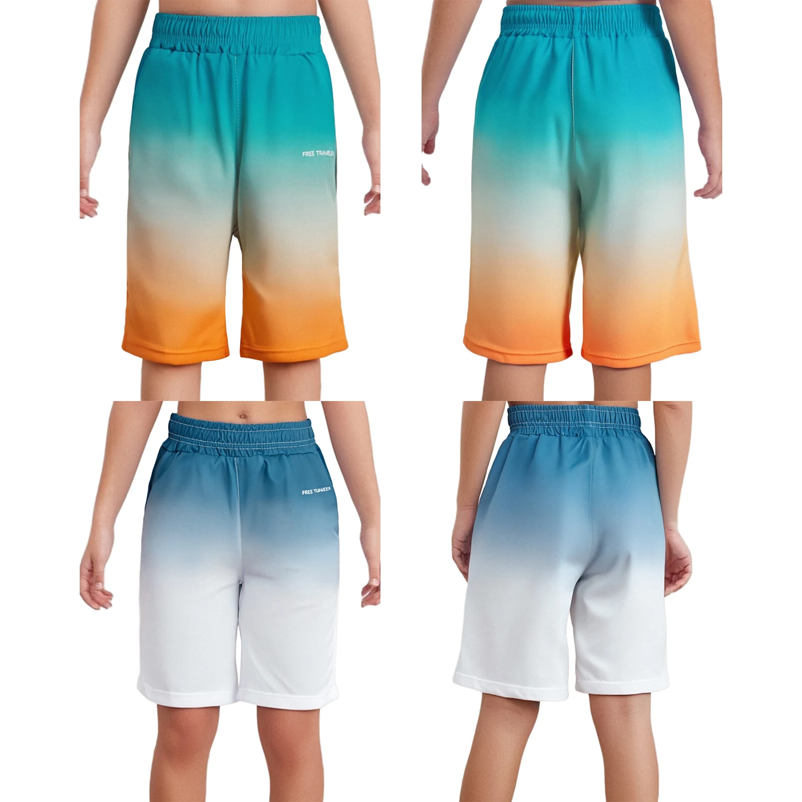 Kids Boys Swim Trunks Swimwear Beachwear Boxer Shorts Knee-Length Shorts Pants Bottoms Bathing Suits for Summer Surfing Swimming