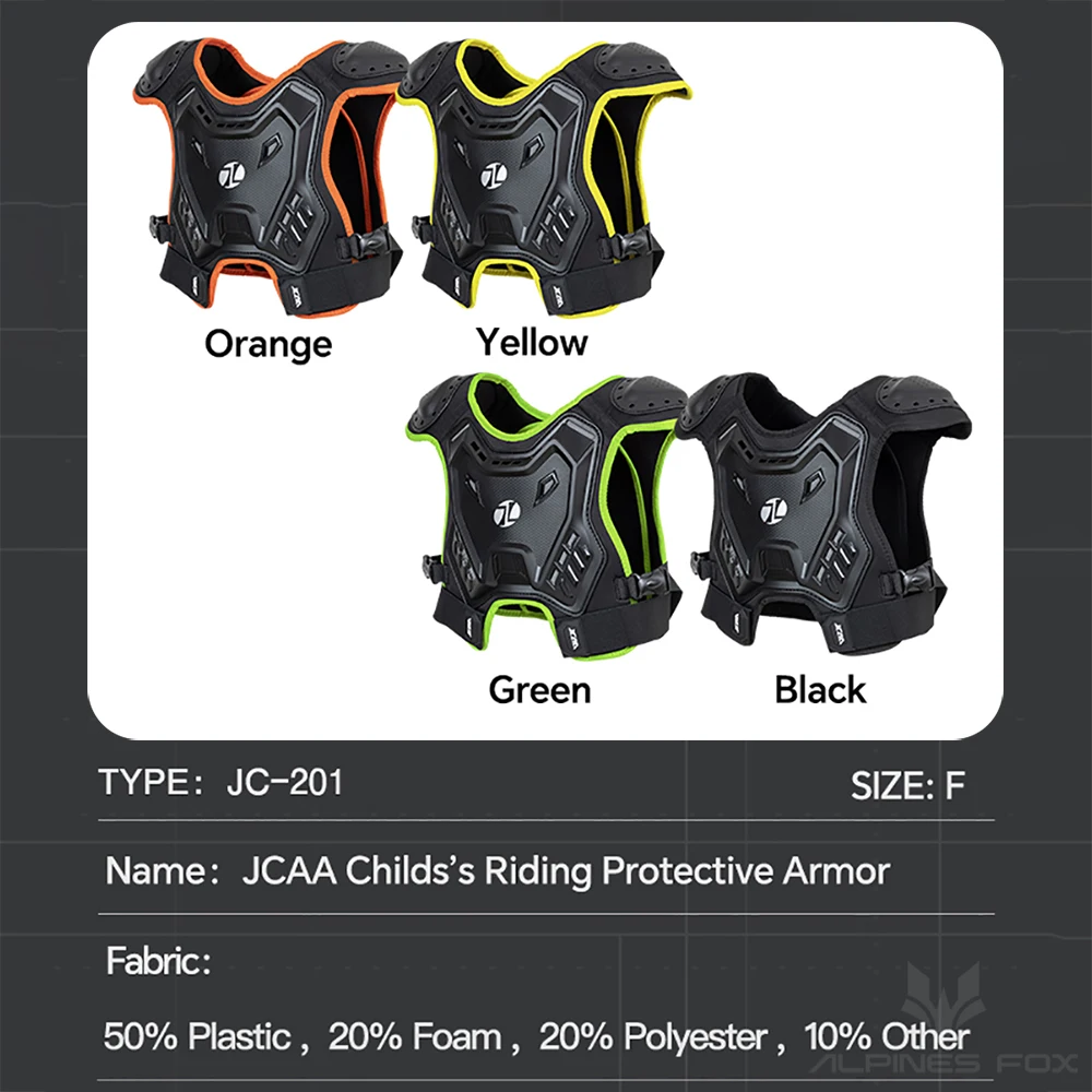 Children Motocross Body Armor Protective Vest DH ATV Dirt Bike Back Chest Protectors Kids Sports Cycling Skating Protective Gear view 4