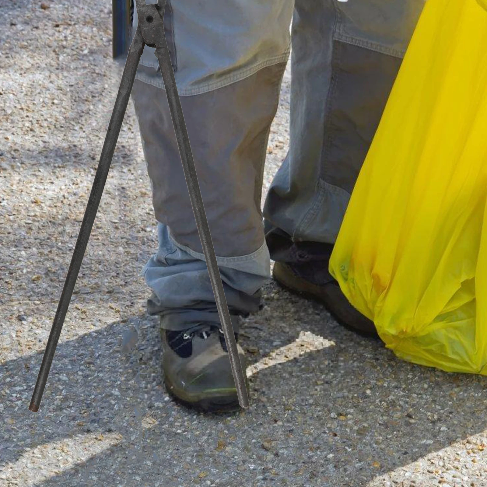 

Сверхмощный уличный захват для мусора, многоразовый металлический сборщик мусора, зажим для дров, длинные щипцы, захват для бревен для кемпинга, костра, дома