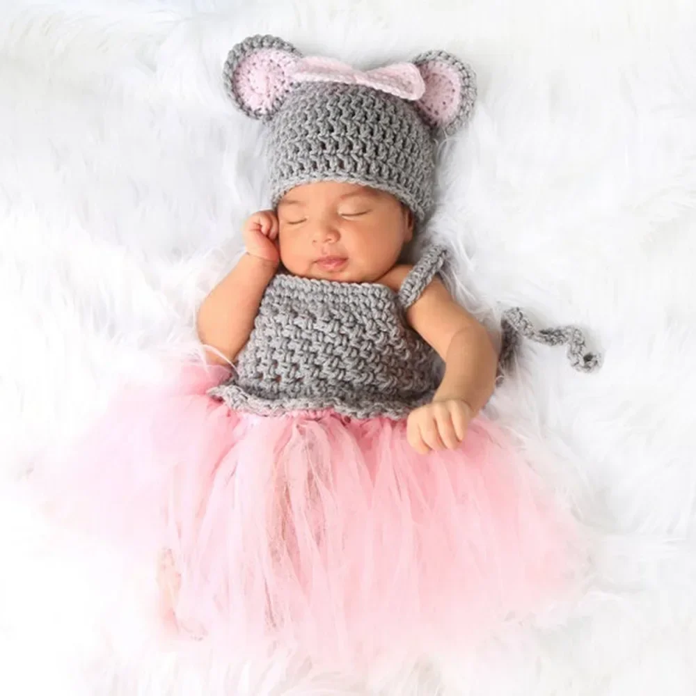 

Special Offer New Newborn Tutu Hat Dress Baby Photography Set Accessories Yarn Skirt Two Piece Sling DressBaby costume