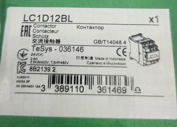 

Brand New Original LC1D12BL DC24V DC contactor Fast Delivery