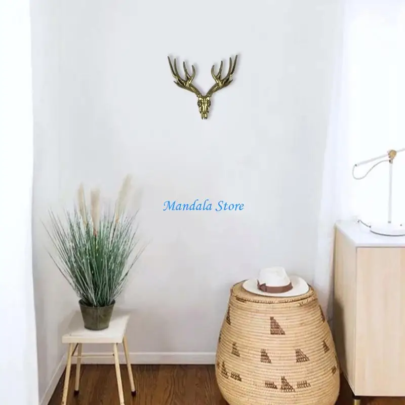 

U2JC Рождественские рога Силиконовая форма 3D Большая форма для животных из эпоксидной смолы Украшение стен