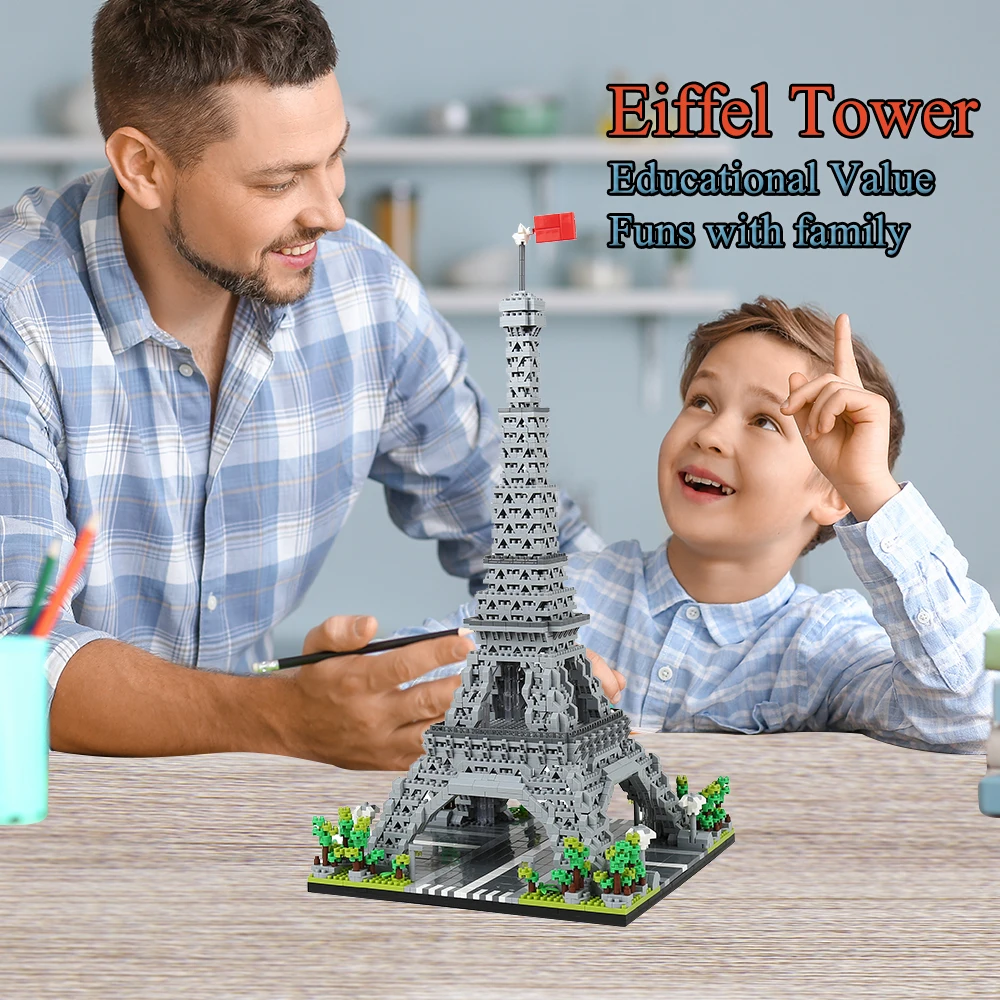 DEWIN Tono Bronzo Parigi Torre Eiffel Figurina Statua Modello In Lega Vintage Decorazione Desktop Ornamento 25 Cm 83877234