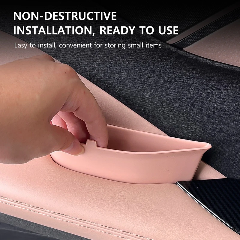 ドア収納ボックス BYD シーガル 2021 - 2025 TPE ドアハンドル収納ボックス特別に変更されたインテリア収納アクセサリー