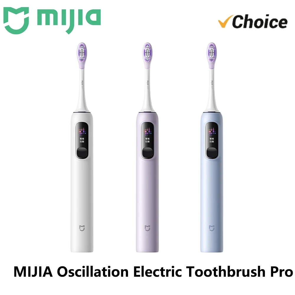 MIJIA Sonic Sweep‑Vibration Electric Toothbrush Pro IPX8 Waterproof LCD Display 4 Modes 180Day Type‑C Rechargeable For Adults CN