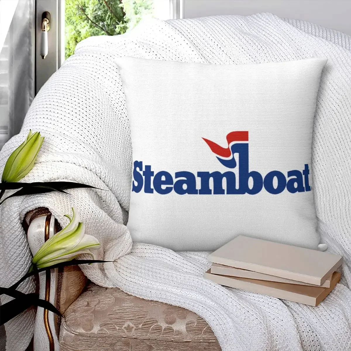 Steamboat Mountain Resort, Colorado Square Pillowcase Pillow Cover Polyester Cushion Decor Comfort Throw Pillow for Home Sofa