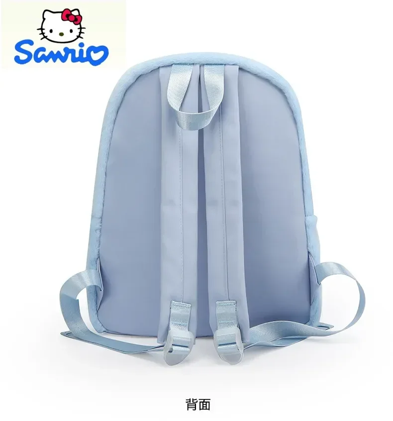 حقيبة ظهر سانريو عالية الجودة مطرزة بالكرتون هالو كيتي ذات سعة كبيرة ولطيفة وخفيفة الوزن