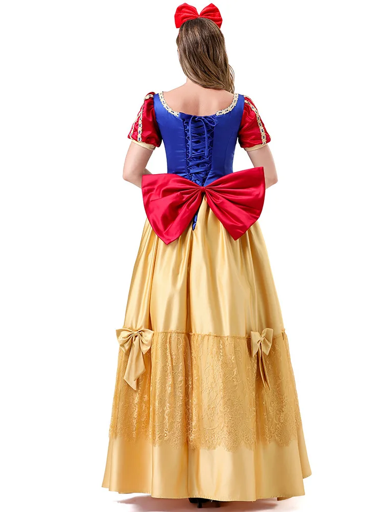 Halloween Cosplay Dress Snow White Role-playing Gown Adult Performance Stage Party Costume Polyester Traditional Chinese Ethn...