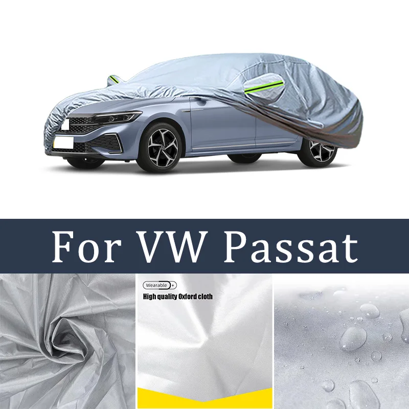 

Car Cover For VW Passat Full Exterior Black Silvery-Auto Cover Sunshade Dustproof Waterproof Reflective strips cars accessories