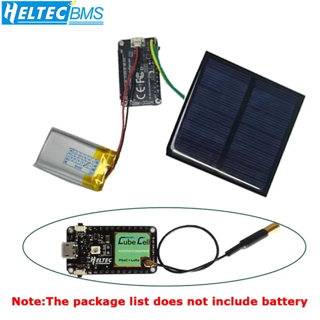 Heltec Lora Node ASR650x CubeCell AB01V2 Płytka rozwojowa dla Arduino z panelem słonecznym