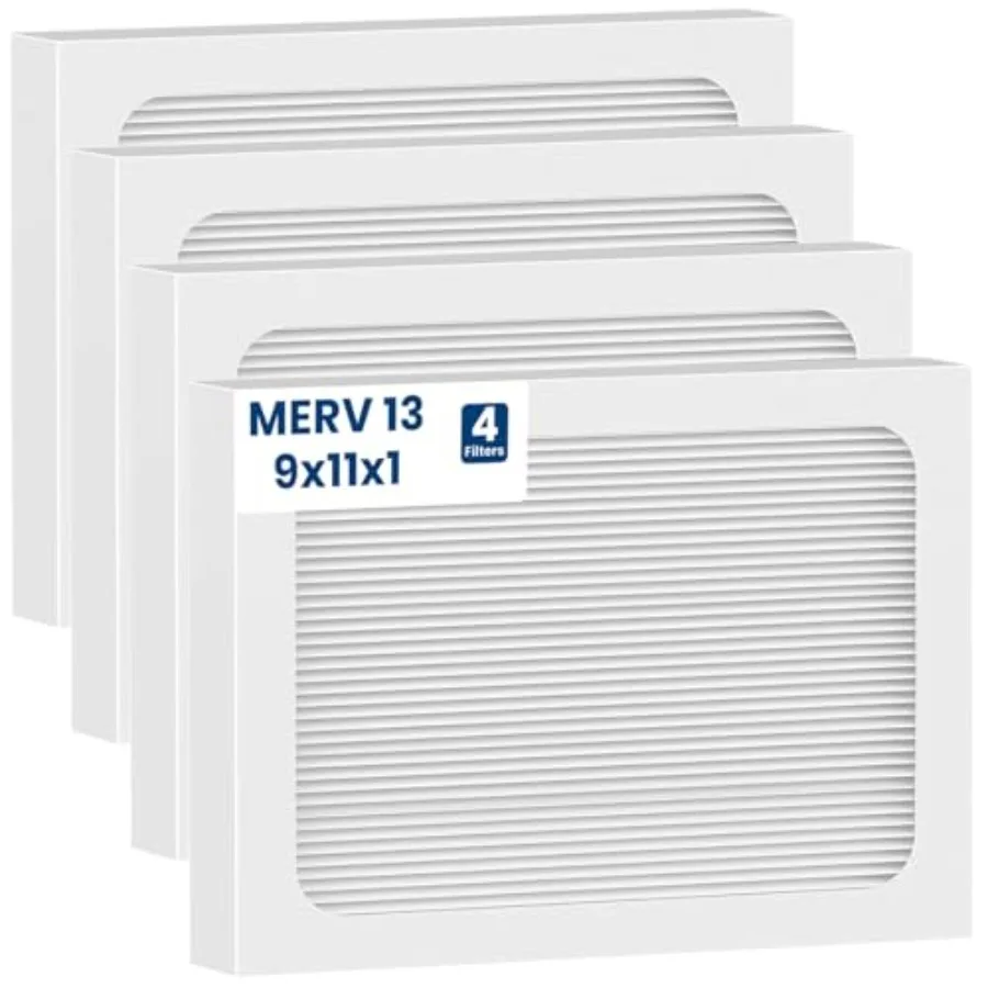 

Комплект из 4 фильтров для осушителя воздуха 9 x 11 x 1 дюймов, MERV 13, совместимых с моделями Santa Fe Compact70, Ultra70, UA 65H.