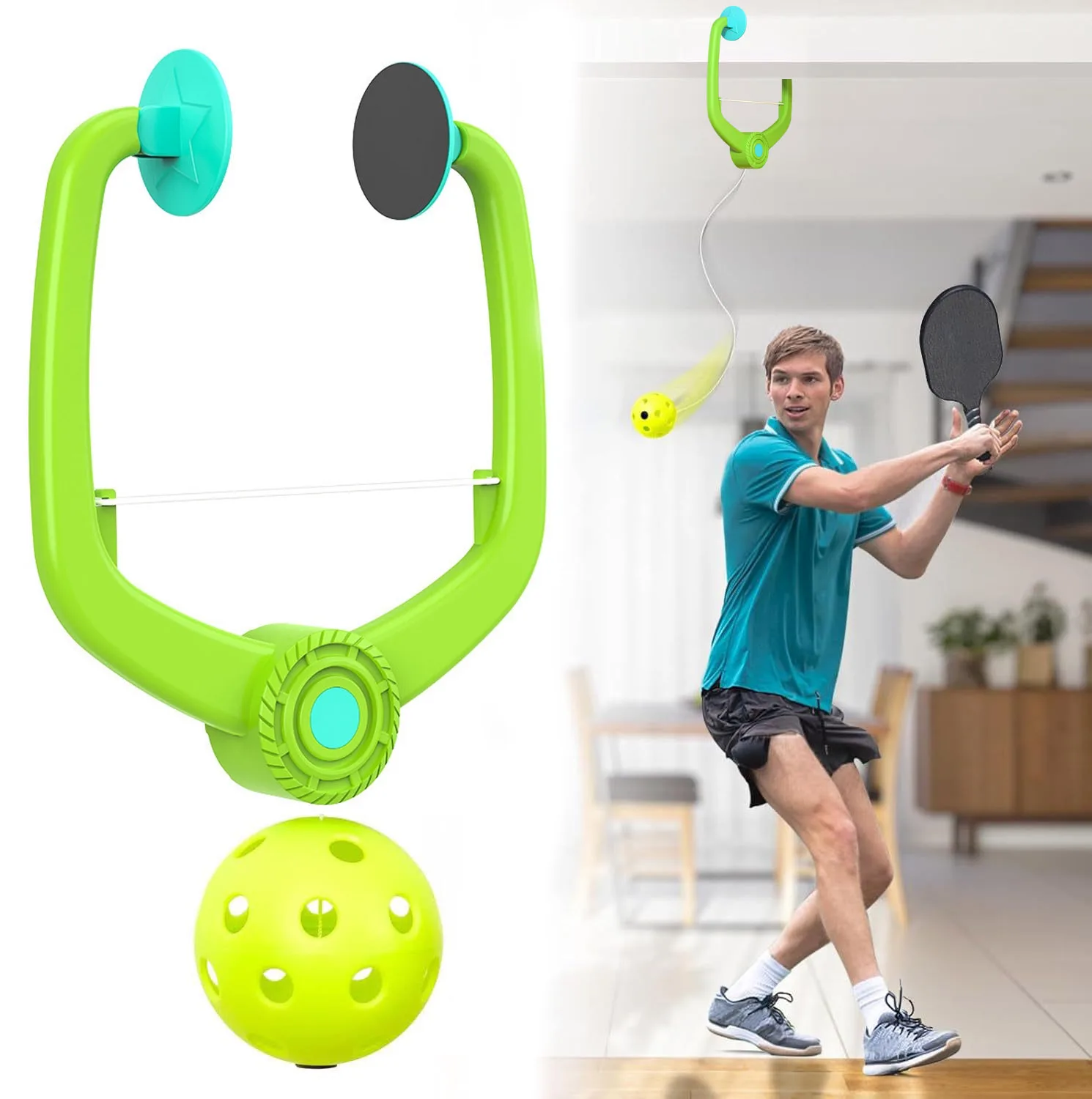 

SONGYI Pickleball Practice Equipment for Solo Practice Pickleball Rebounder for Pickleball Training and Practice Sessions
