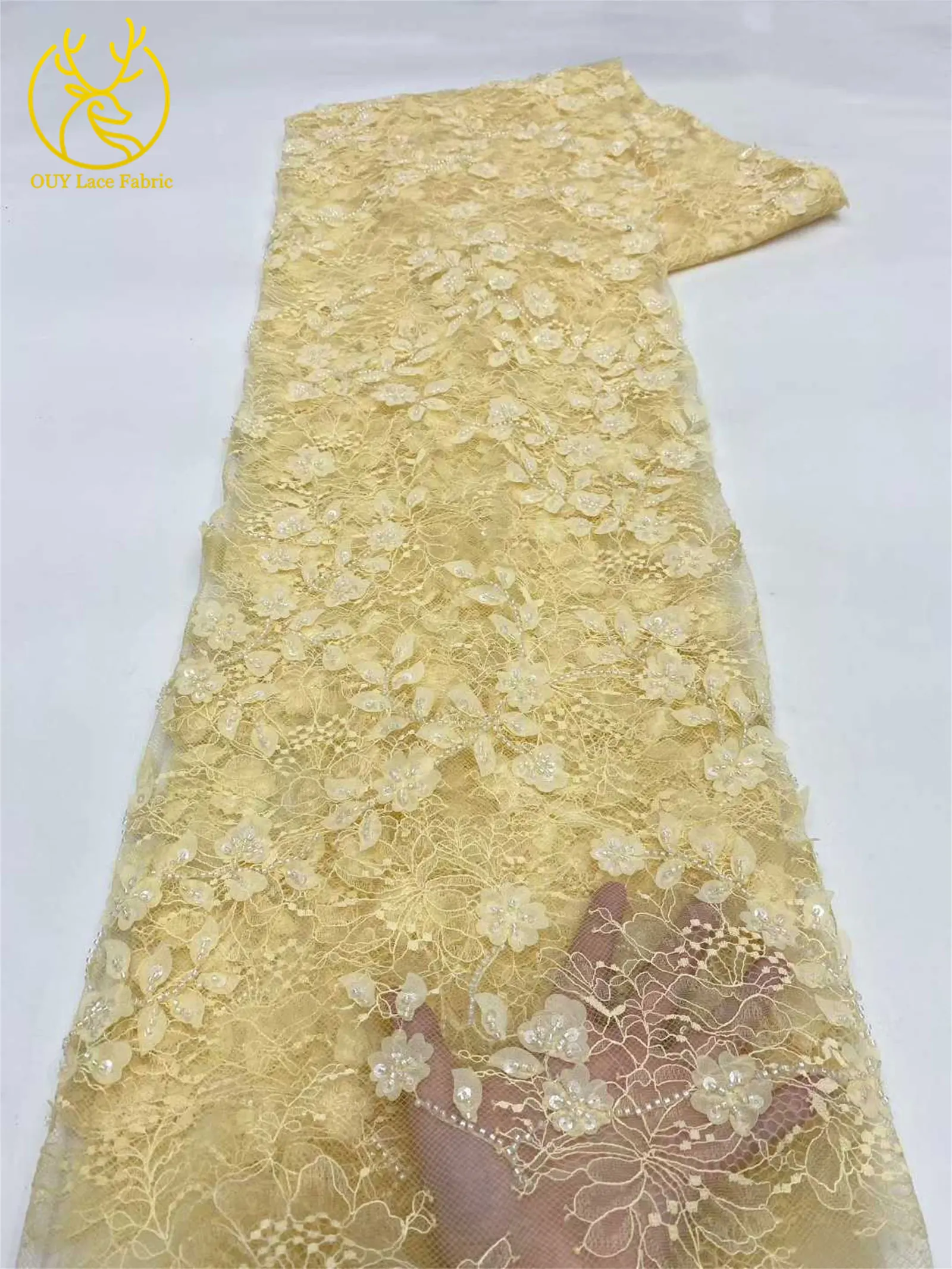 قماش دانتيل ترتر أفريقي 2025 عالي الجودة ثلاثي الأبعاد فرنسي نيجيري العريس مطرز دانتيل تول قماش فستان زفاف نسائي