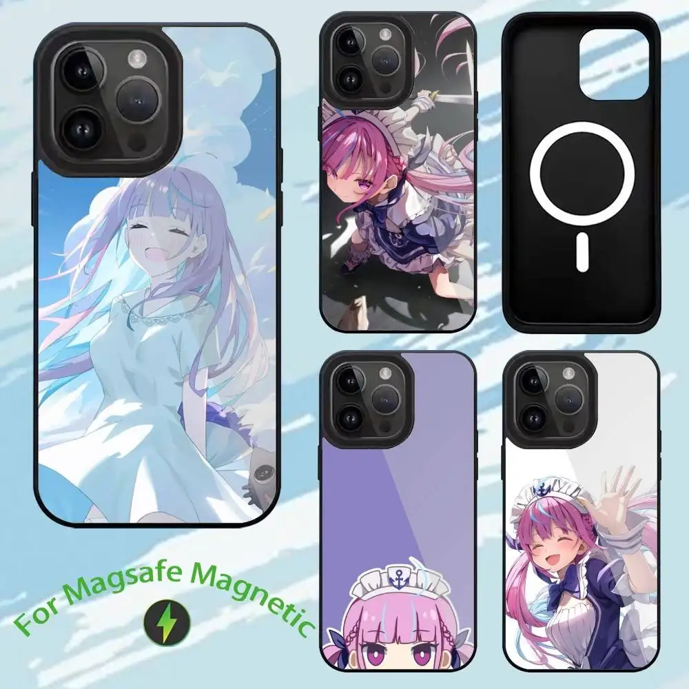 

M-Minato A-Aqua Phone Case For iPhone17,16,15,14,13,12,11,Plus,Pro,Max For Magsafe Wireless Charging case