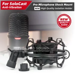 Anti Vibrate Suspension Mic Holder For ASUS HyperX SoloCast Solo Cast Spider Microphone Stand Isolation Shock Mount Bracket