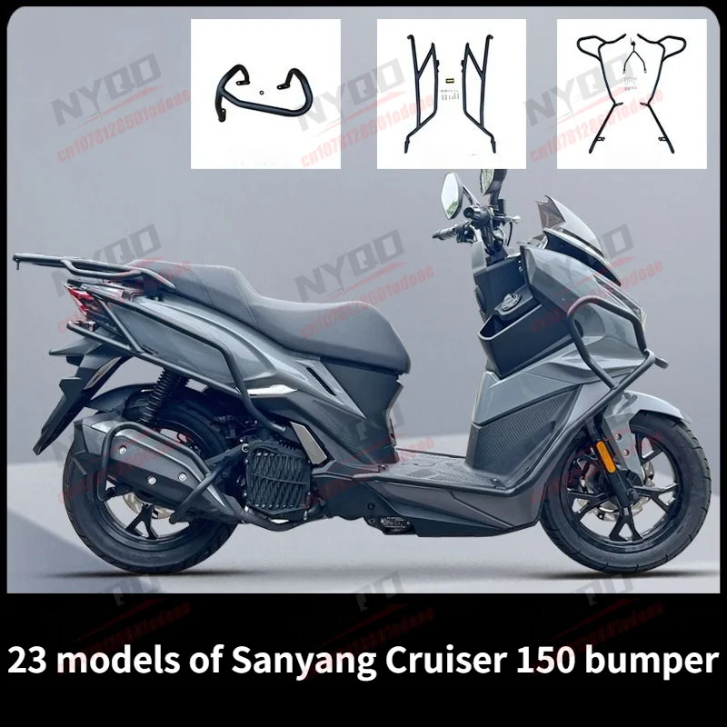 

Crash Bar for SYM CRUiSYM 150 2023 XS150T-9C, Anti Fall Bumper Frame Protector Modified