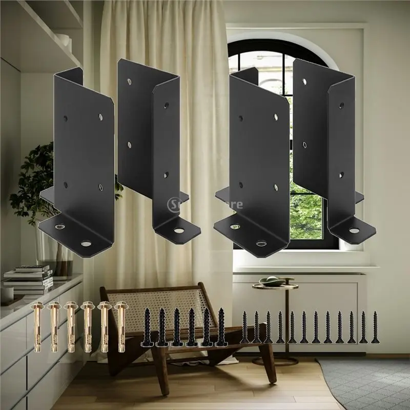 A96K-Adjustable Deck Post Anchor Base Brackets Fit 2X4 4X4 6X6