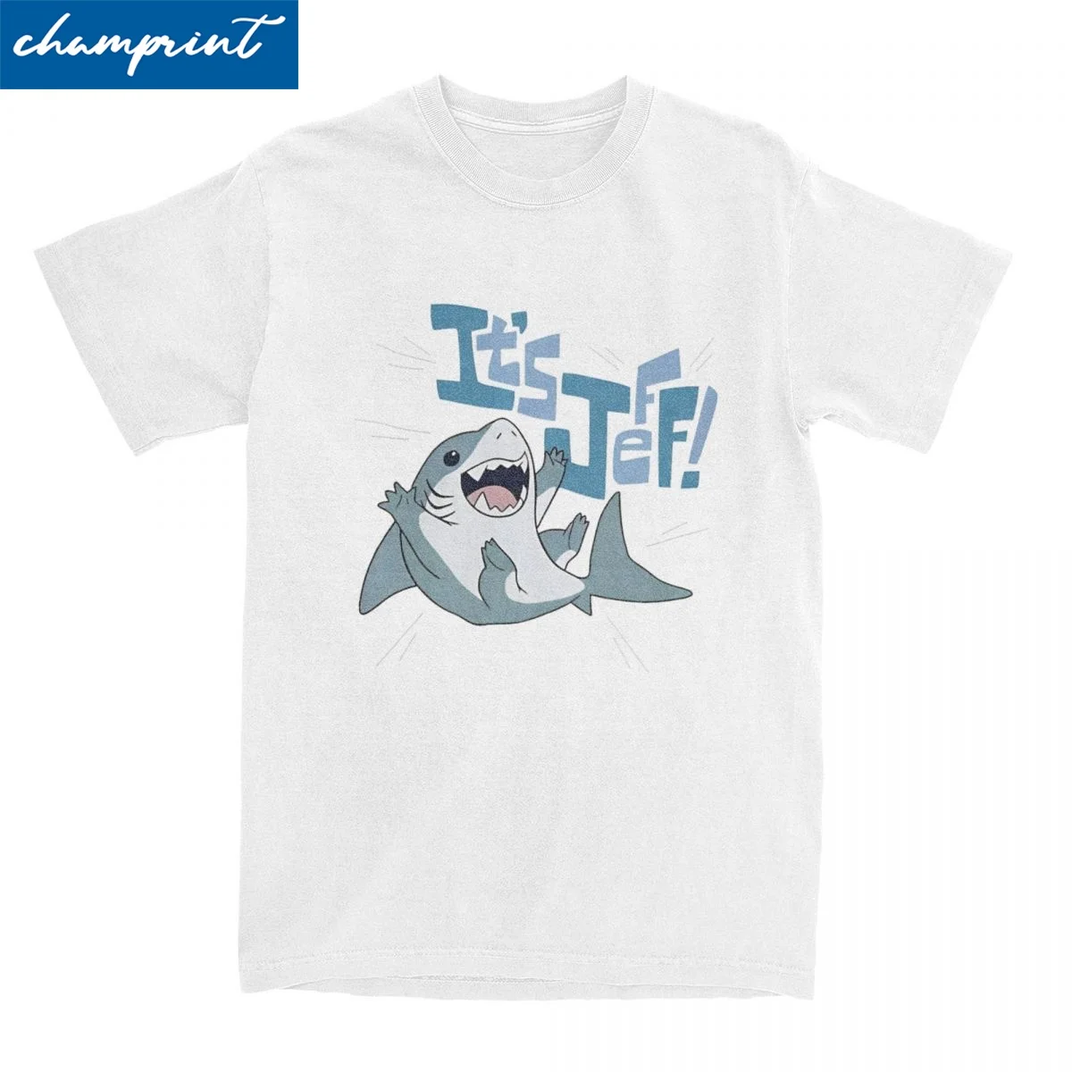 Men Women's Jeff The Landshark T Shirts 100% Cotton Tops Funny Short Sleeve Round Collar Tee Shirt New Arrival T-Shirt