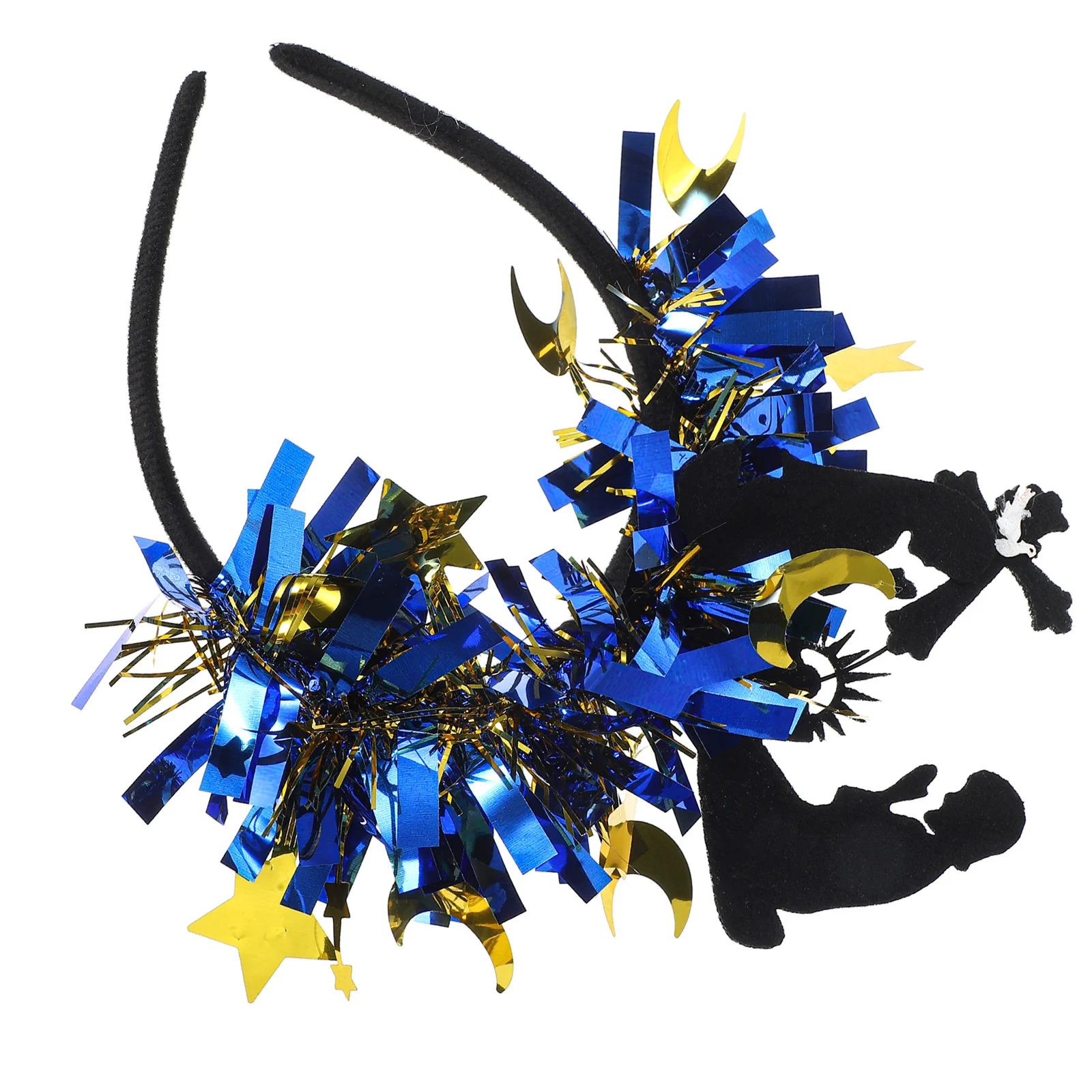 عصابة رأس رمضان لامعة على شكل نجمة قمر رمضان لعيد مبارك، إكسسوارات للشعر لمهرجان الشرق الأوسط