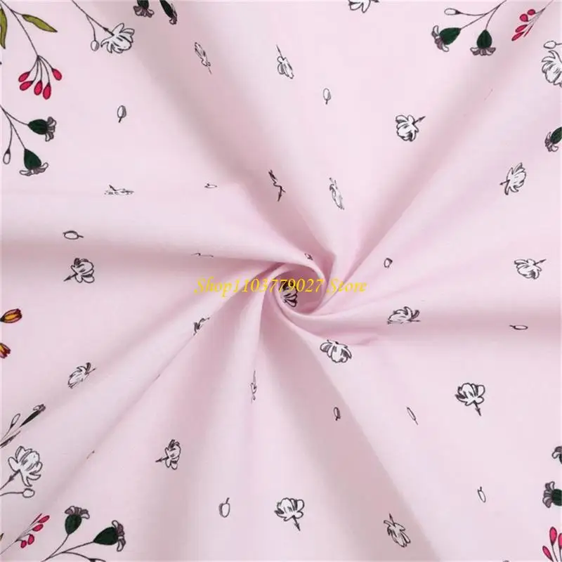 C4DF 1PC Women Cotton Handkerchief Printing Florals Flower Hankies Absorbent Hanky