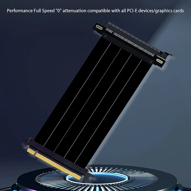 Full Speed PCIE 3.0 4.0 16x Riser Cable Graphics Card Extension Cable PCIE Express GPU Expansion Card Riser Shielded Extender