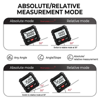 Digital Angle Finder Meter,180° Reversible Inclinometer,Electronic Laser Gauge Protractor Inclinometer Level Level Ruler 400mAh