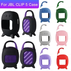 Silicone Cover Case Shockproof Protective Carrying Case Dustproof Protective Travel Case for JBL Clip 5 Portable BT Speaker