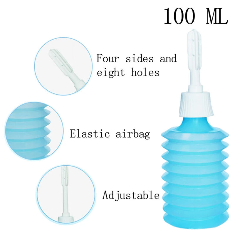 100ML Reusable Vaginal/Anal Douche - Retractable Cleaning Device for Personal Hygiene