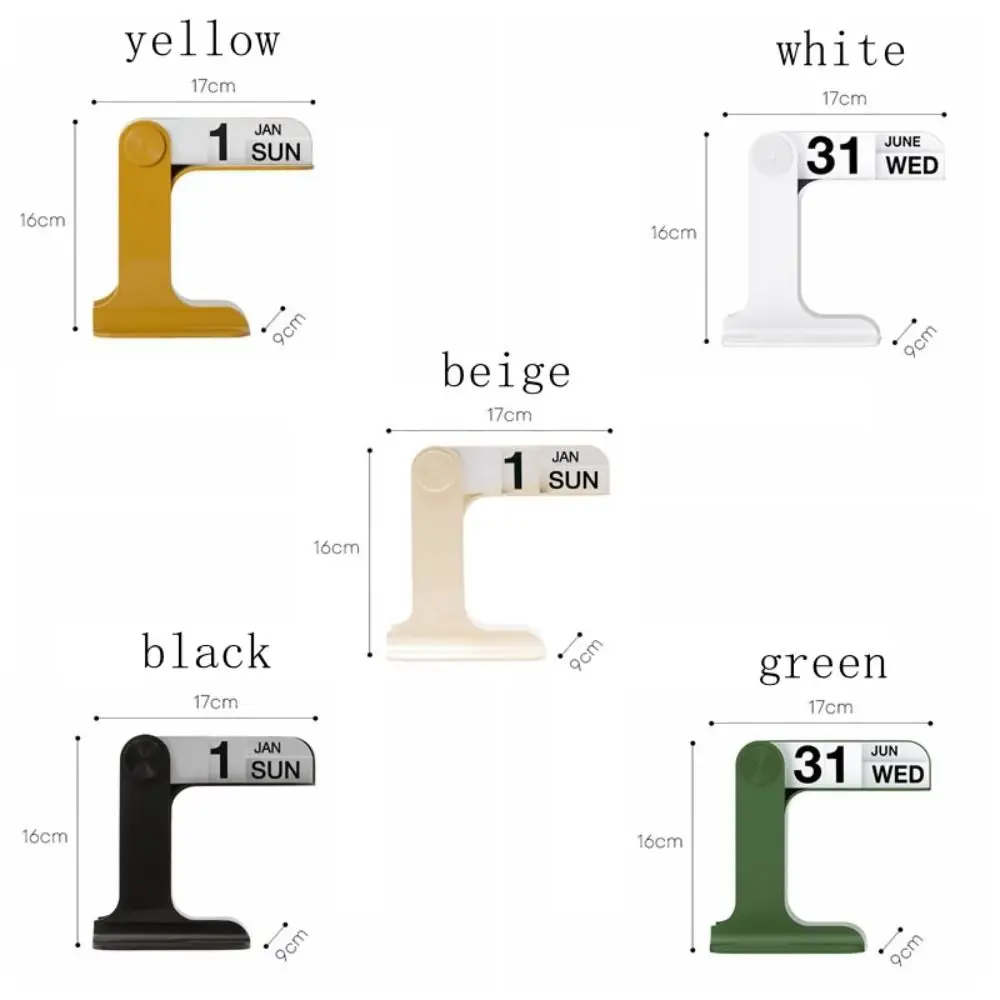 Creative INS Design Desktop Calendar Simple Reusable Flipping Calendar Modern Rotatable Desk Calendar Home