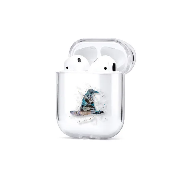 New Movie Harries Peripheral Painted Earphone Case Is Fully Covered with AirPodsPro Cartoon Potters Series Pattern Transparent