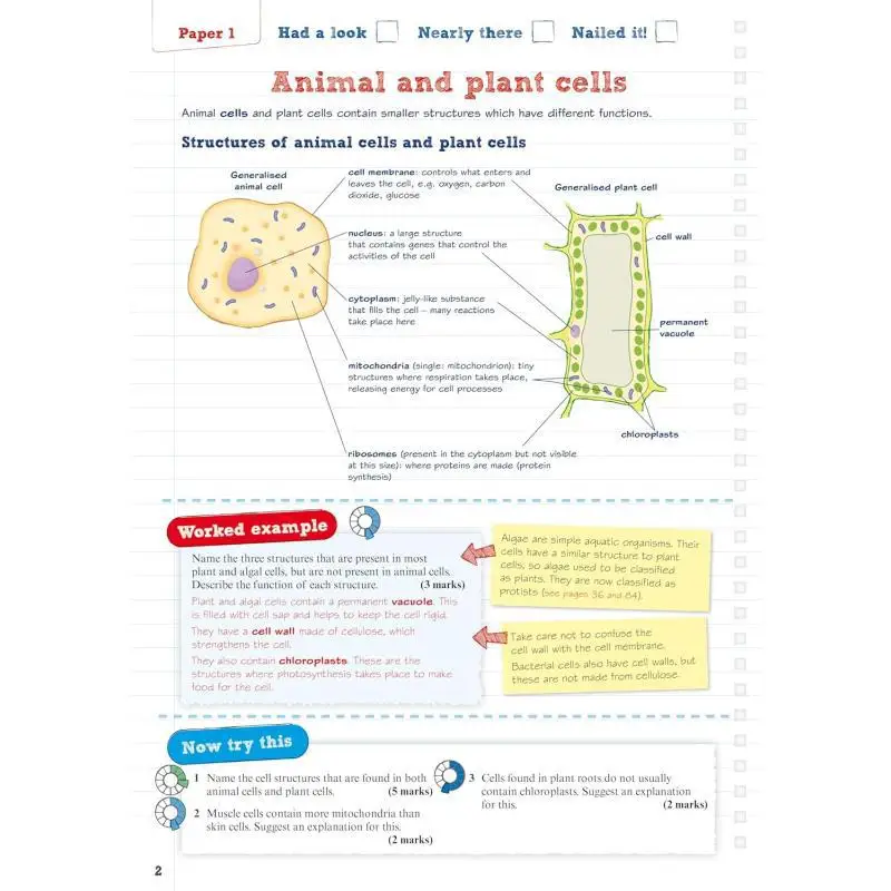 دليل مراجعة كريم الأساس البيولوجي AQA GCSE من بيرسون، بما في ذلك المراجعة عبر الإنترنت والمسابقات للامتحان 2025 و2026