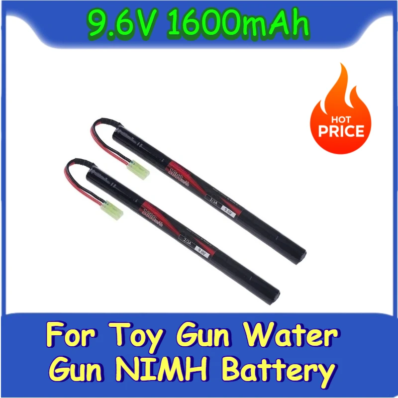 

9.6V 1600mAh for Toy Gun Water Gun NIMH Battery