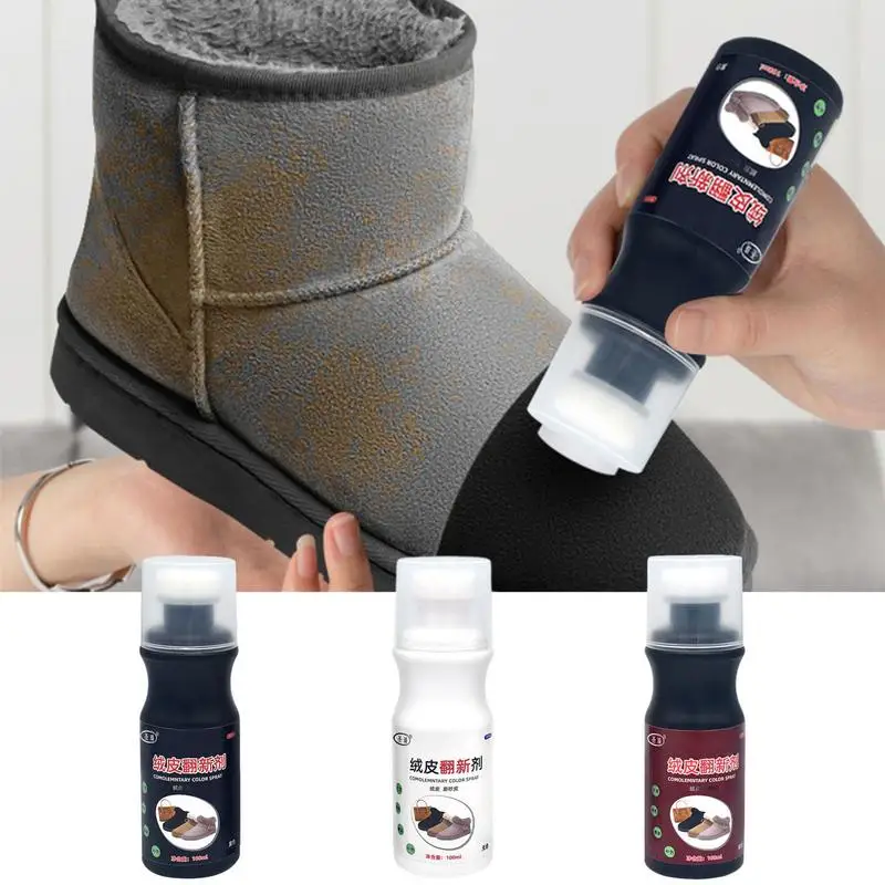 100ml Liquid Shoe Polish Durable Color Restorer For Leather Shoes Shoe Cleaner Whiten Polish Cleaning Tool Leather Care Supplies