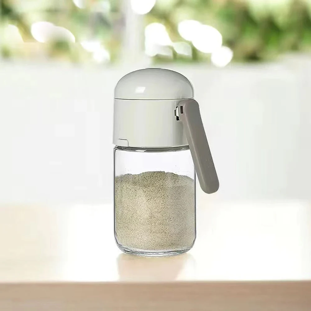 Quantitative Salt Shaker Glass Salt Shaker Dispenser Leakproof Sealing Spice Containers For Camping Kitchen