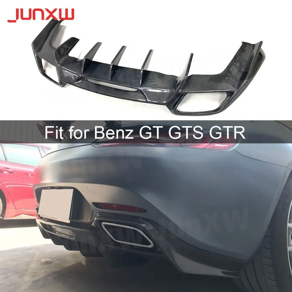 

Carbon Fiber Rear Bumper Lip Diffuser Spoiler for Mercedes Benz AMG GT AMG GTS AMG GTR Coupe 2-Door Car Styling