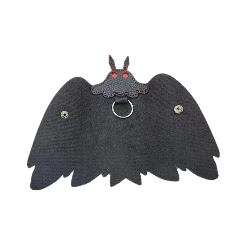 Halloween Mothman Schlüsselanhänger Kryptid Leder Schlüsselbund Geldbörse – Detail 2