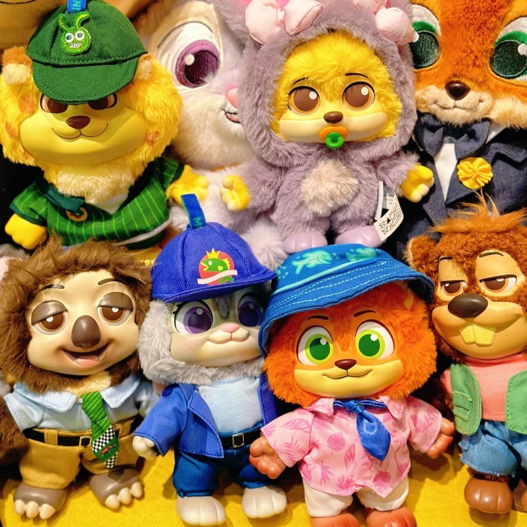 جديد Zootopia مدينة المقيمين سلسلة الفينيل أفخم صندوق أعمى لطيف نيك جودي عمل أرقام صندوق غامض قلادة دمية جمع اللعب #3