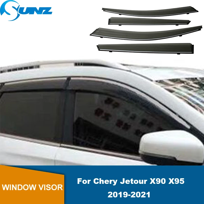 

Car Window Deflector For Chery Jetour X90 X95 2019 2020 2021 Side Window Visors Rain Eyebrow Guard Sun Visor Car Rain Shield